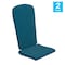 Flash Furniture 2PK Teal High Back Adirondack Chair Cushions JJ-CSN14501-TL-2-GG - alternate 2